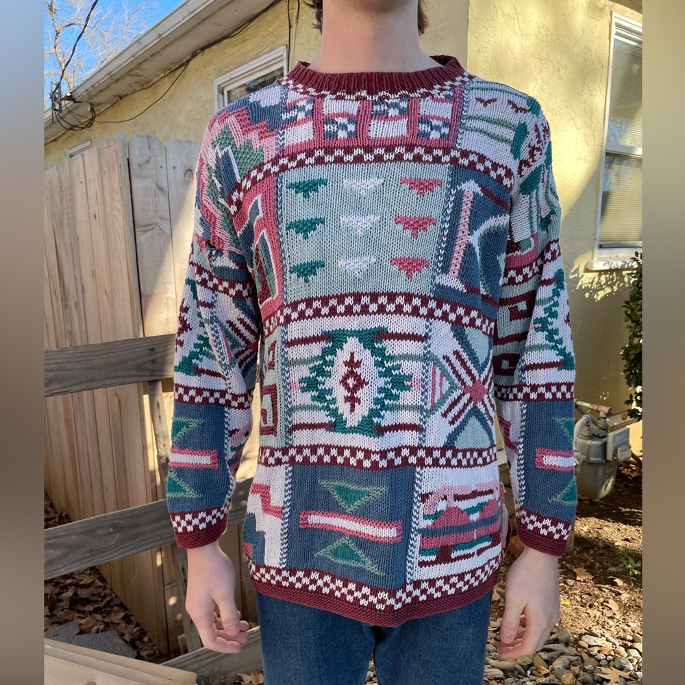Vintage Hand Knitted Sweater (unisex)